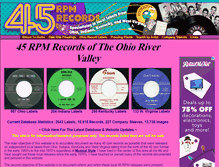 Tablet Screenshot of 45rpmrecords.com